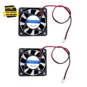 6015 -78583 2pcs 60 X 15 Mm 2pin Dc 12v Mini Silent Cooling Fan With Wires Small