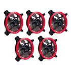 0689177704852 Ultra Fan Pack Silent Black Case With Red Led Lights