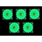 0689177704890 Ultra Fan Pack Silent Green Led Case Black Frame Improve