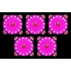 0689177704913 Ultra Fan Pack Silent Pink Led Case Black Frame Improve