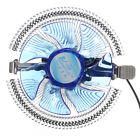 1155-1156 1077437 Quiet Blue Led Cpu Cooler Fan Heat Sink For Intel