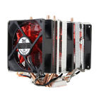 1190677 Heat Pipes Red Led Cpu Cooling Cooler Fan Sink For