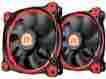 Cl-f047-pl12re-a 120mm Thermaltake Riing Red Led Ultra Quiet High Airflow Computer Case Fan 841163063729