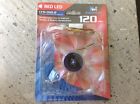 120mm Long Life Cfm 950 Led Bearing Kingwin Cfr-012lb Rpm Case Fan Red 40