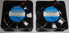 D24-b10a-05w3-000 2 X Globe Motors 60mm Fan 24v Dc 17 Cfm 25mm Thick D24-b10a-05w3 28db