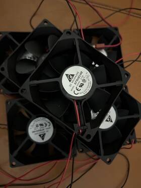 Afb0824m 2wire Dc Brushless Dc24v 0.10a 2 Wire 24v 0.1a Cooling Fan Qty 7