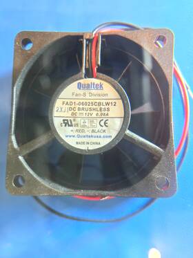 Fad1-06025cblw12 2wire Fad106025cblw12 Qualtek Dc Brushless Cooling Fan 12v 0.08a 60x25mm 2-wire