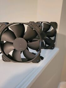 Rwf0049 2x Two Corsair Air Guide 120mm Pwm Pc Case Fans Black Free Shipping