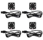 4 Pack Usb Brushless Cooling Fan 40mm High Performance Dc 5v