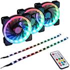 4335227358 Leddess Wireless Rgb Led Case Fan With Controller 689771832050