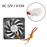 4pcs 12v 0.15a Cooling Computer Fan Ball Bearing 80x10mm Dc Brushless 3 Pin