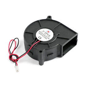 4pcs 24v 0.25a Cooling Blower Fan Ball Bearing 75x30mm Dc Brushless 2 Pin Yu