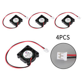 2507 4x Brushless Dc Cooling Blower Fan 12v 0.12a 25x25x7mm 2 Pin Wire