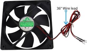 5v120x120x25 5 Volts 2pin 120mm X 25mm Axial Exhaust Cooling Fan With 36in Wire Lead