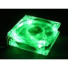5scfan80cg Stars Computer Green Led Desktop Pc Case Clear 554545482666