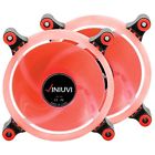 602430836985 Pack Ihalo Red Led Pc Fan Cooling Light