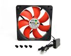 609015747063 Autolizer Neon Red Computer Pc Case Cooling Fan