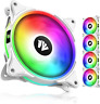 Asiahorsefs-9002 7445028822822 Asiahorse Argb Bearing White Case Fan In And