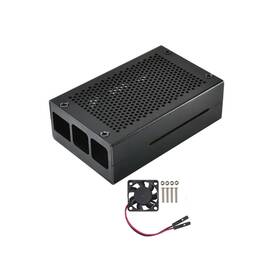 Ods704 Aaawave 769282402413 Aluminum Metal Box Case With Cooling Fan For Raspberry Pi 4b