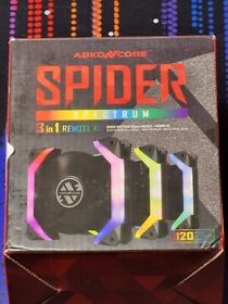 Abkoncore Spider Spectrum Fan 3-1 Case Pack 3 Tech Cooling Open Box