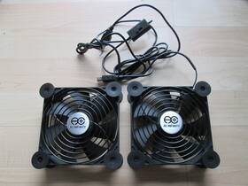 Ac Infinity Acx-fd1225b05w5 Dual 120mm 4.75 Inch Usb Fan 5 Vdc 3-spd For Electronics Cooling #h22cq