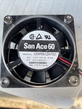 109po612h702 Ace San 60 12v Fan Model Number
