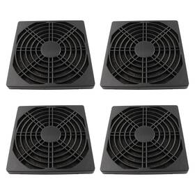 Gwucff001b Adyoney 4 Pcs 120mm Black Square Plastic Cooling Fan Filter Cover Dust Screen For Fi