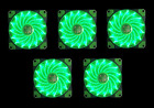 Af512l-sgn Apevia 120mm Green Led 837344004209