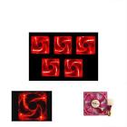 Af58l-rd Af58lrd Apevia Silent Red Led Case Fan Connect To 837344004094