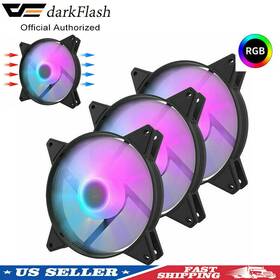Aigo 712345123640 C6 3pack Rgb Fan 120mm Cooling 12v 4pin Led Computer Pc Case Cooler