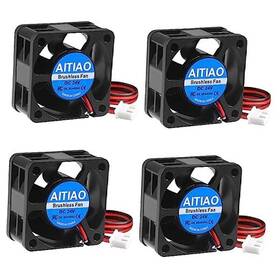 Aitiao 687117709318 4pcs 40mm Brushless Cooling Fan Dc 24v 3d Printer Micro 24 Volt Quiet Fans