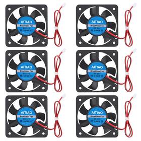 5010 Aitiao 701715496194 6pcs Cooling Fan Dc 12v 50mmx50mmx10mm Quiet Brushless For 3