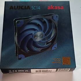 Ak-fn118 Akasa Alucia Sc14 Hd Bearing 140mm Blue/black 81.3cfm 4-pin Pwm Case Fan