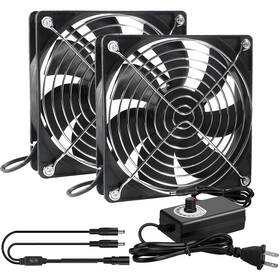 Al12698 Alamscn Big Airflow 2 X 120mm 240mm Computer Case Fan With Ac Plug 110v 220v