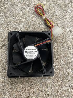 D90sl-12 Alienware Vintage Area-51/aurora 7500 D90 Sl-12 90mm Hard Drive Fan And Cage