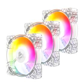 Alseye 761312515575 N12 Case Fans 3 Pack 120mm Argb And Pwm Pc Cooling With Controller
