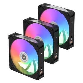 Alseye 761312515803 I12 Pc Case Fan Kit Three Argb And Pwm Fans With Snap-in Conne