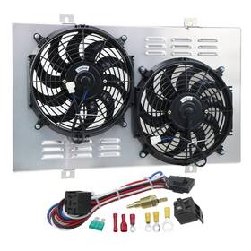 Coolcare-0097-4 Alukuhler Radiator Shroud With Electric Fan Compatible 1972-1979 Ford Gran Torino