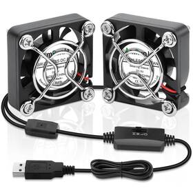 4010x2s-usb Amrunje 2 Packs Usb Fan 40mm X 10mm Dc 5v Mini Cooling Brushless Box X2