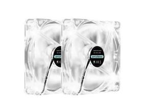 Ai-fan-w14 Anidees 2 Pack 140mm White Led Transparent Pwm Fan 3pin 4pin 52cfm