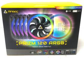 Antec 761345776387 Pwm Computer Fan Dual Sided Rgb Ring Illuminating Prizm 120mm Argb