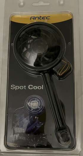 Antec 763615984461 Spot Cool Outlet And Flexible 3-speed Blue Led 12v Fan Tilt Mount Anywhere