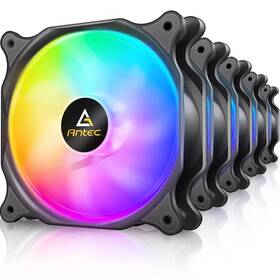 Amgrcff-120rgb5f Antec 120mm Case Fan Rgb Fans 5 Packs Pc 4-pin F12