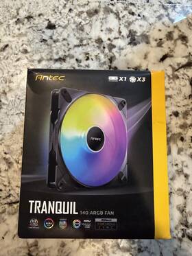 Bear140argb Antec Tranquil 140 Argb Case Fan Fluid Bearing 65cfm 4-pin 140mm 3 Pack