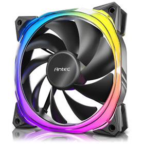 Amgrcffusion-120argb1f Antec Rgb Fans Pc 5v-3pin Addressable 120mm Black Single