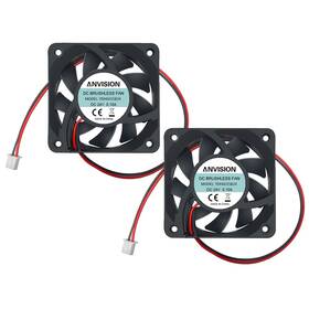 Av-ydh6015b24-2 Anvision 2-pack 60mm X 15mm Dc 24v Brushless Cooling Fan Dual Ball Bearing