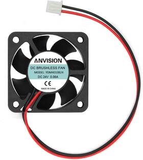 Anvision Inc 726084386792 Dc 24v 40mm X 10mm Brushless Cooling Fan Dual Ball Bearing 2 Pin