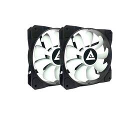 212s-wb Apevia 120mm 4pin Molex And 3pin Motherboard Silent Black/white Case Fan 2-pk