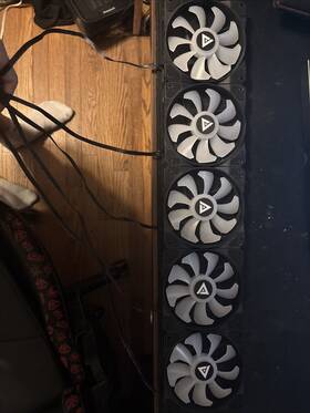 Apevia 810047130345 120mm Molex Black/white Case Fans 5 Pack