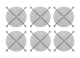G-120mm-6 Apevia 837344005916 120mm Fan Grill 6-pk